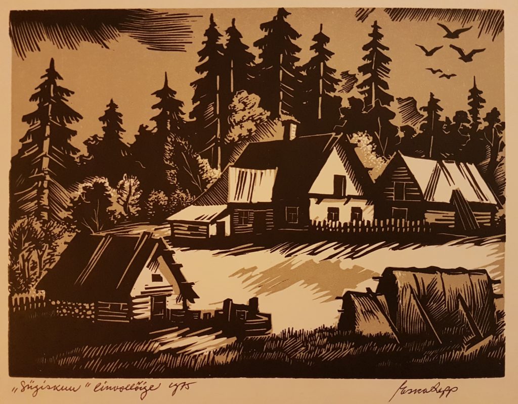 Esko Lepp "Sügiskuu" linoollõige 1975